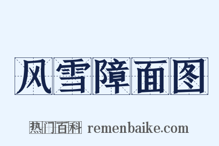 风雪障面图是什么意思的图片